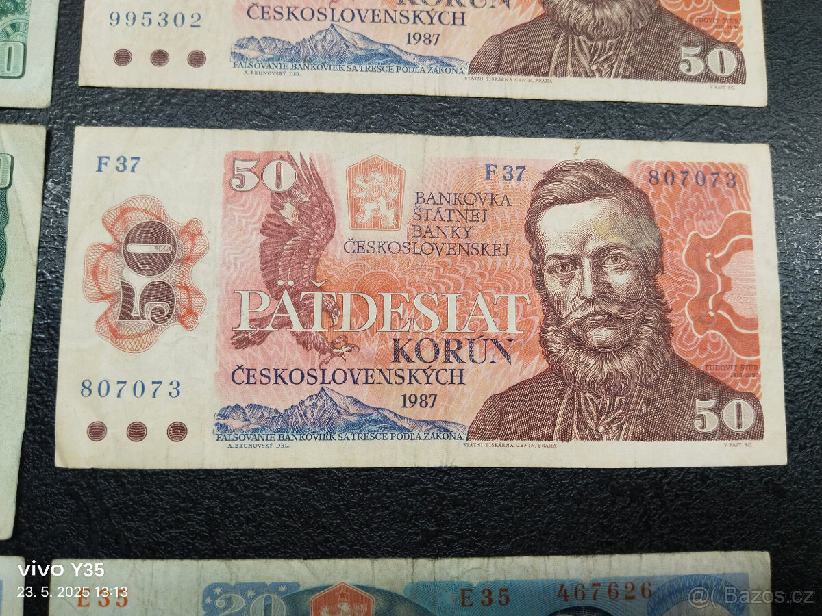 Bankovky Československo 1961 - 1988 - 5