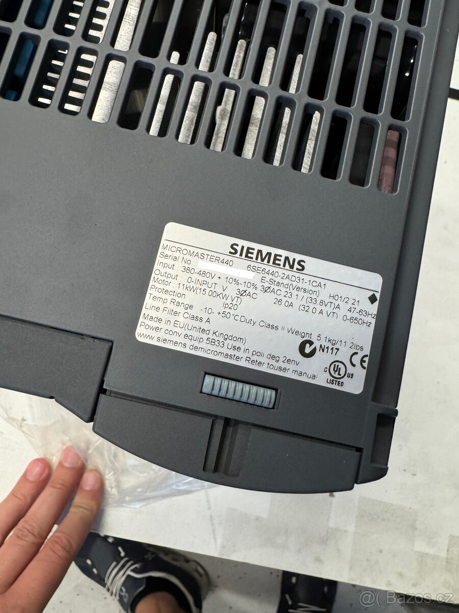 Frekvenční měnič Siemens 6SE6440-2AD31-1CA1 - 11kW - PRODÁNO - 5