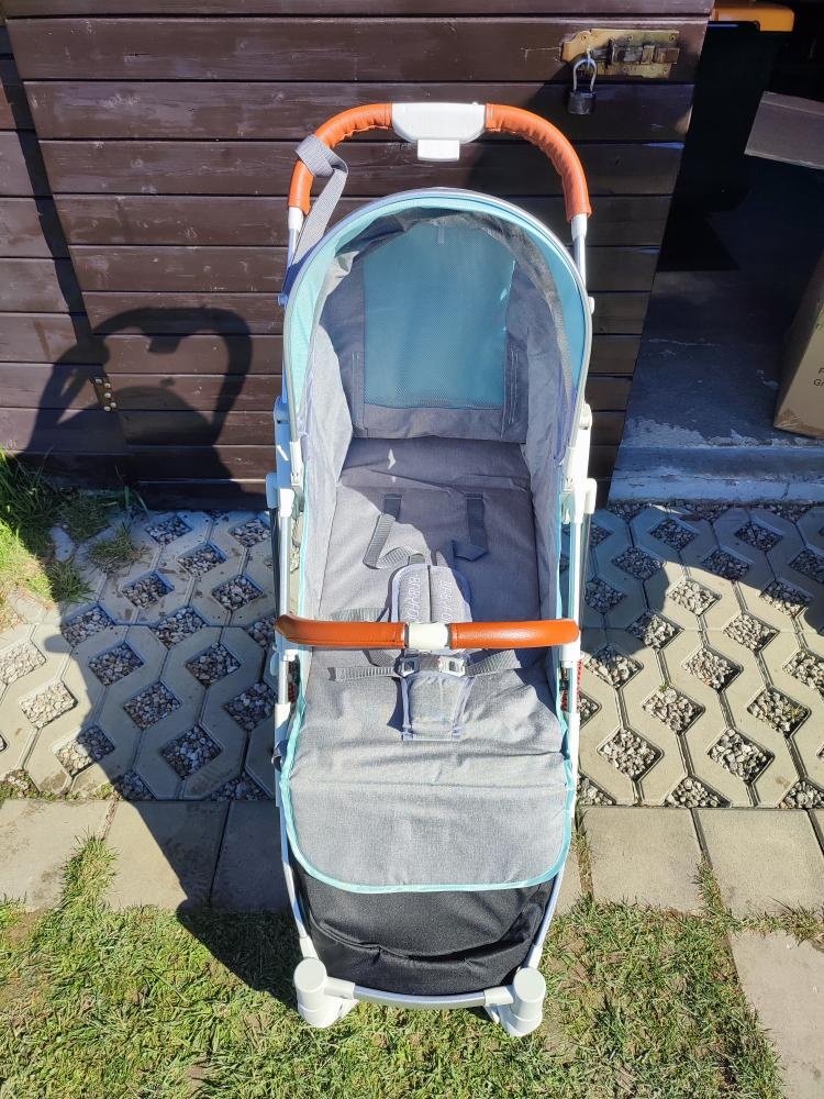 Nový sportovní kočárek (šedo-zelený) - 5