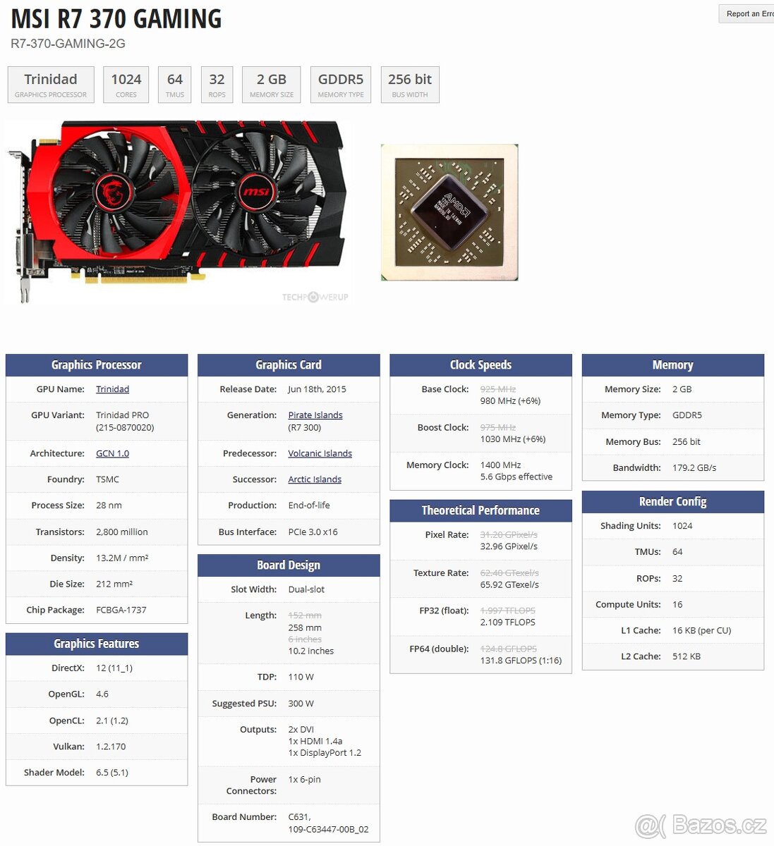 Grafická karta MSI Radeon R7 370 Gaming 2G - 5
