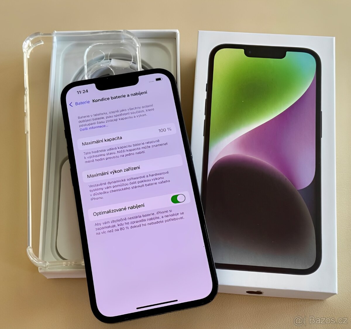 iPhone 14 Midnight BATERIE 100% TOP - 5