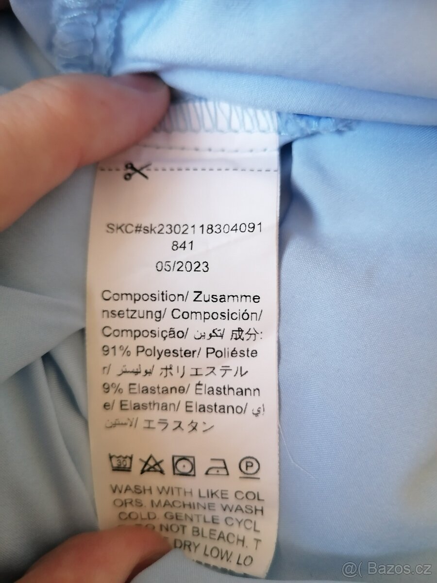 Dětské světle modré šaty - 5