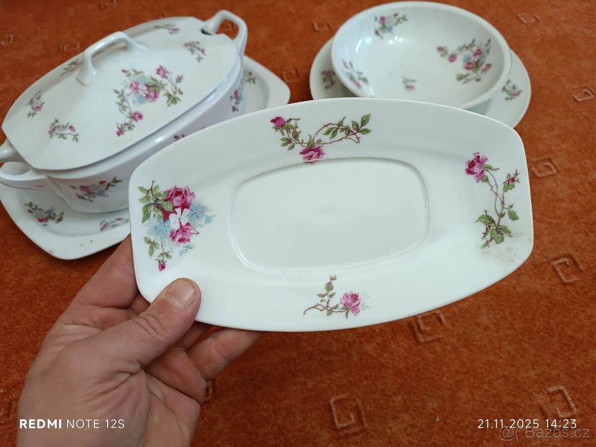 Karlovarský porcelán Epiag polévková mísa omáčník - 5