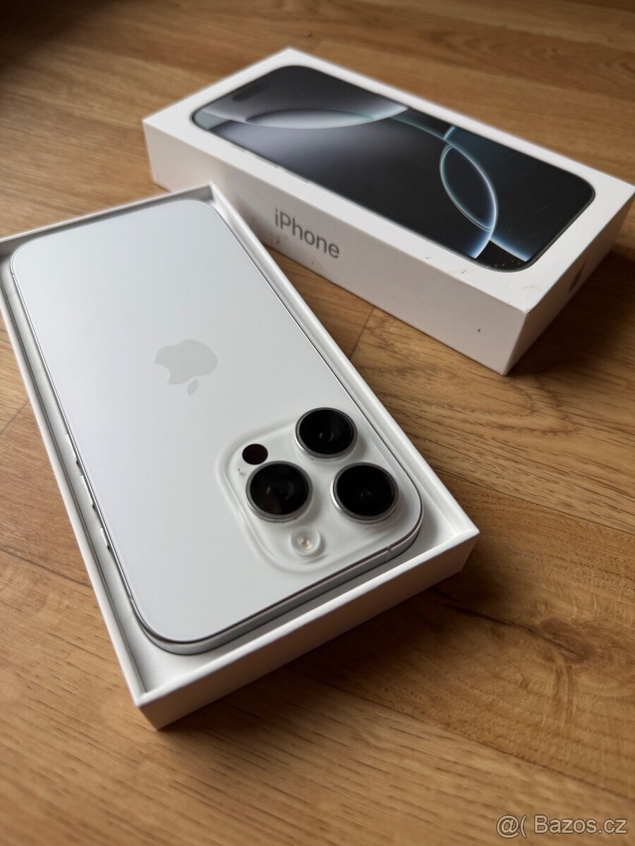 Apple iPhone 16 Pro 128GB bílý titan - 5