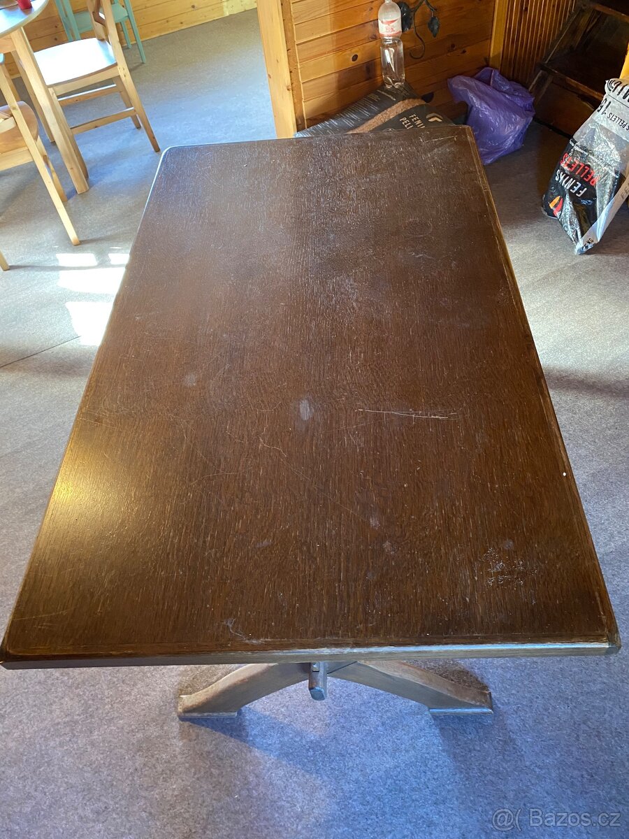 Stůl masiv + 4 ks židli rustikální - 5