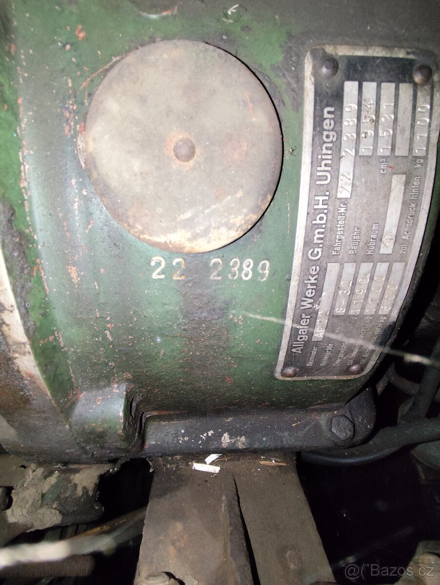 Allgaier Porsche traktor AP 22, r.v. 1954 - 5