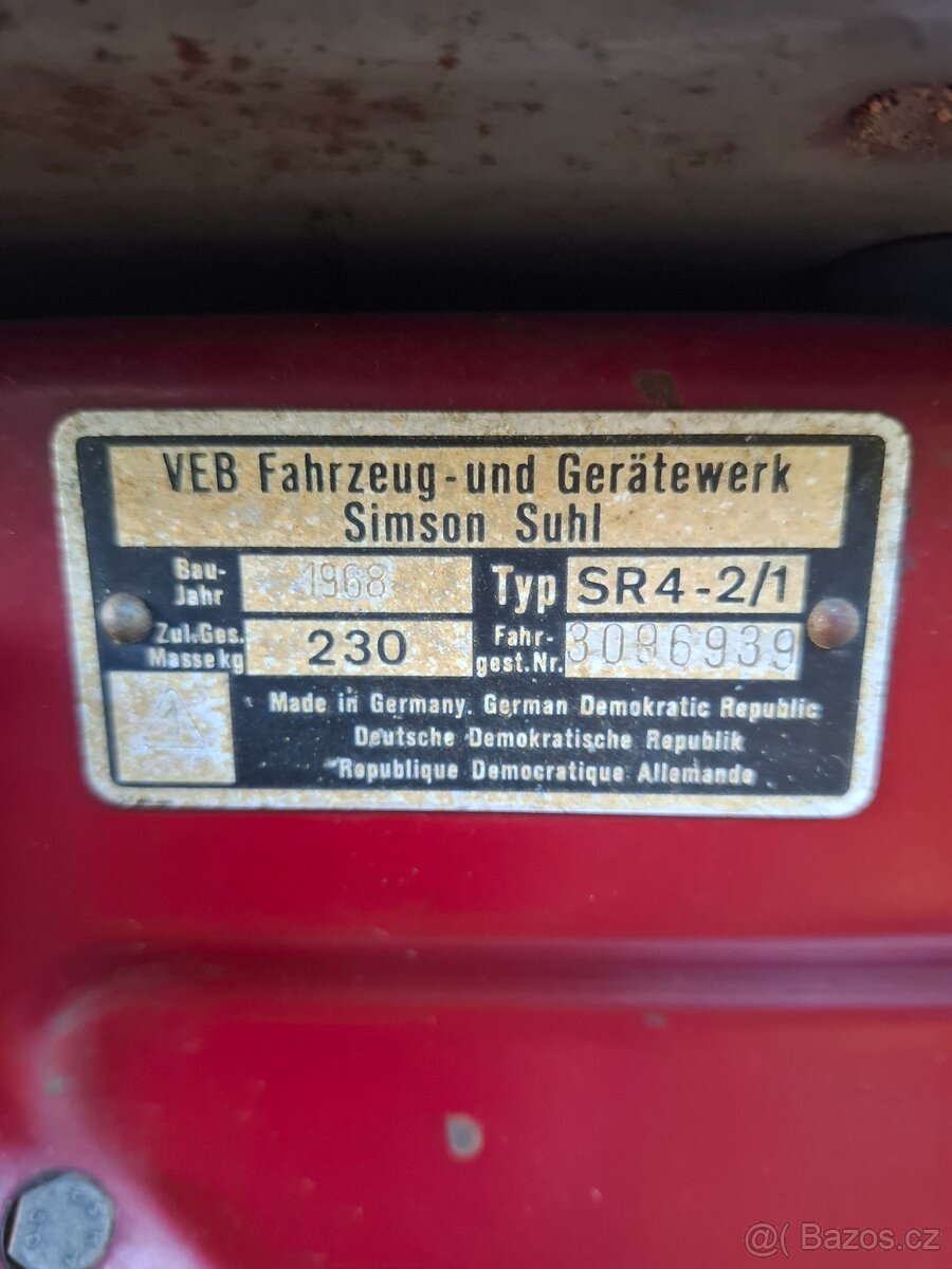 Simson STAR SR4/2 + vozik MWH - 5