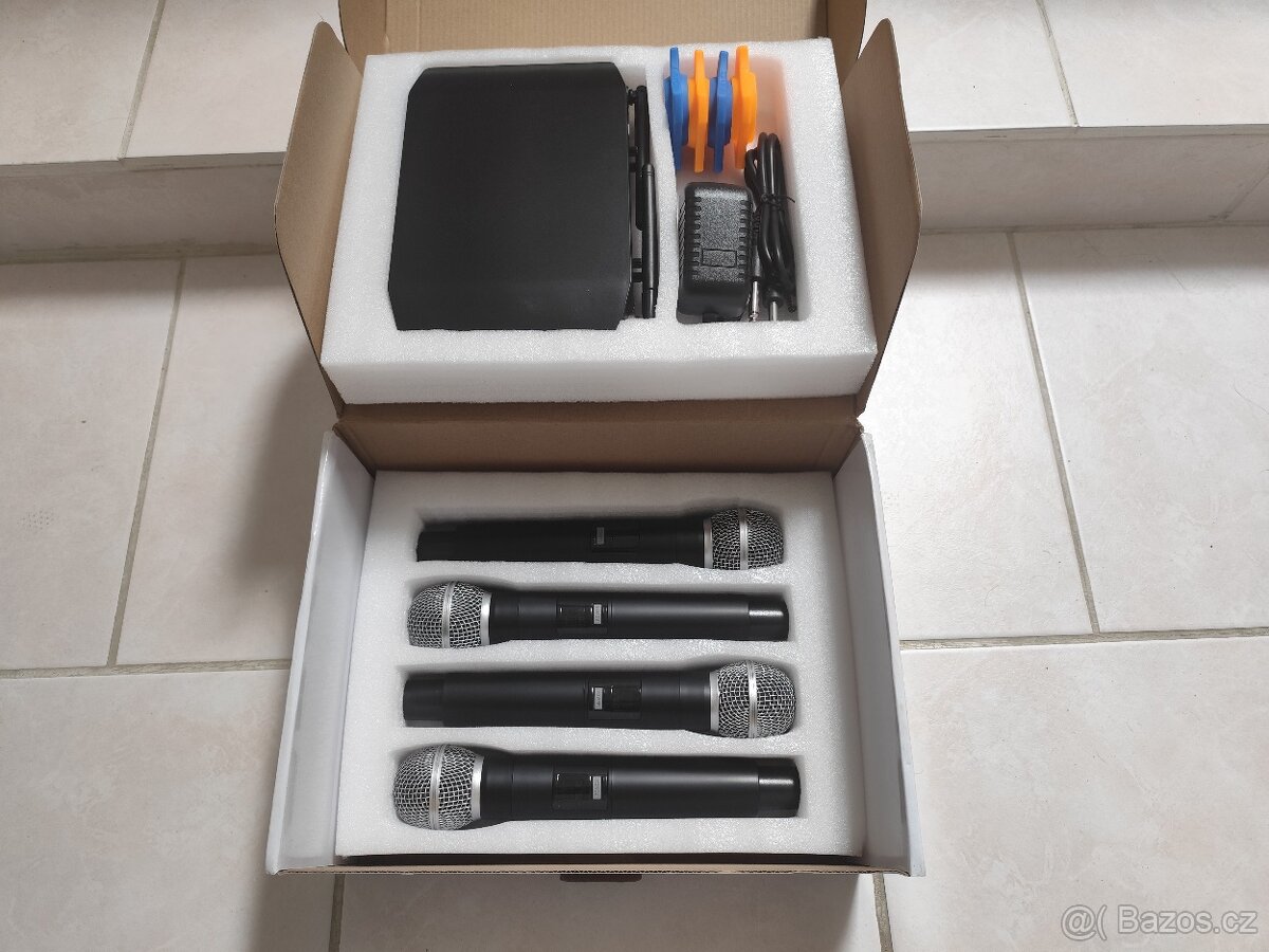 Prodám profesionál mixer+ 4ks bezdrátové mikrofony - 5