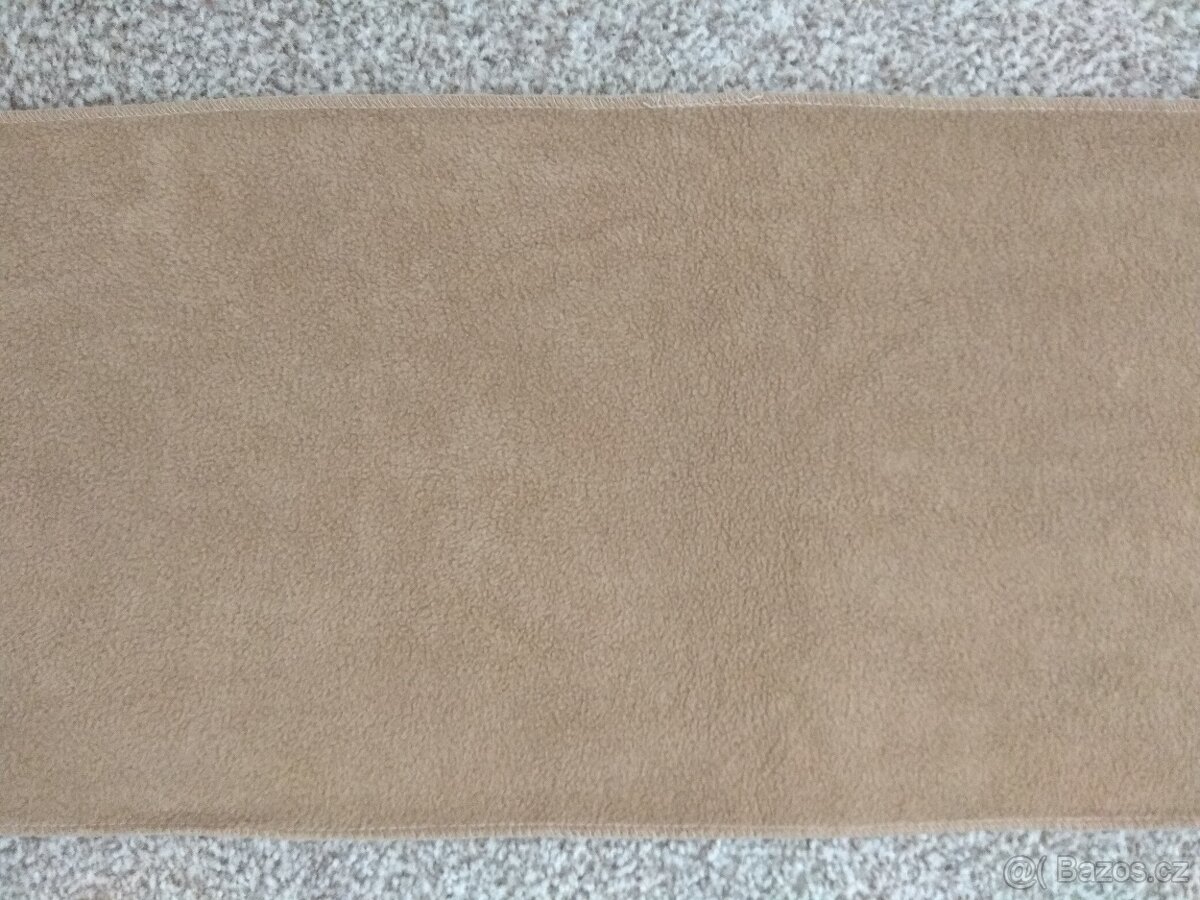 Nová unisex zimní šála - příjemný materiál, béžová, 150 cm - 5