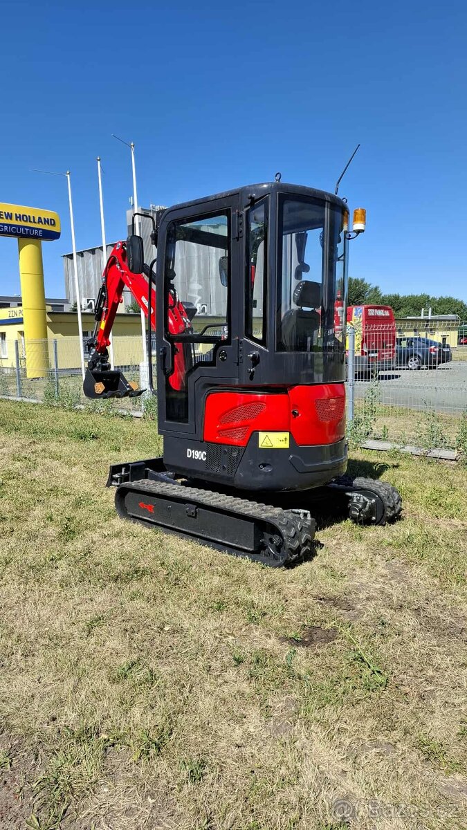 Kabinový minibagr,minibagr,rypadlo,3v kubota - 5