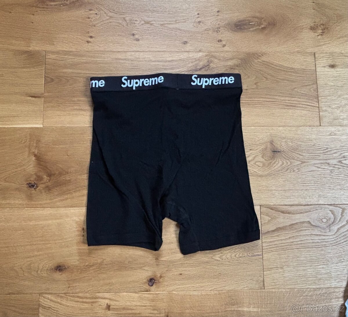 Supreme Hanes boxerky černé a bílé - 5
