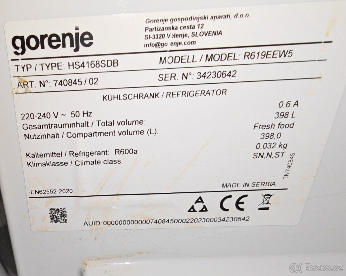 Chladnička Gorenje - 5