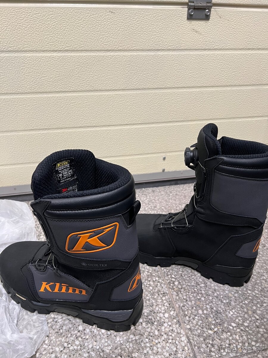 KLIM KLUTCH GTX BOA snowmobile boty velikost US 11 (44,5) - 5