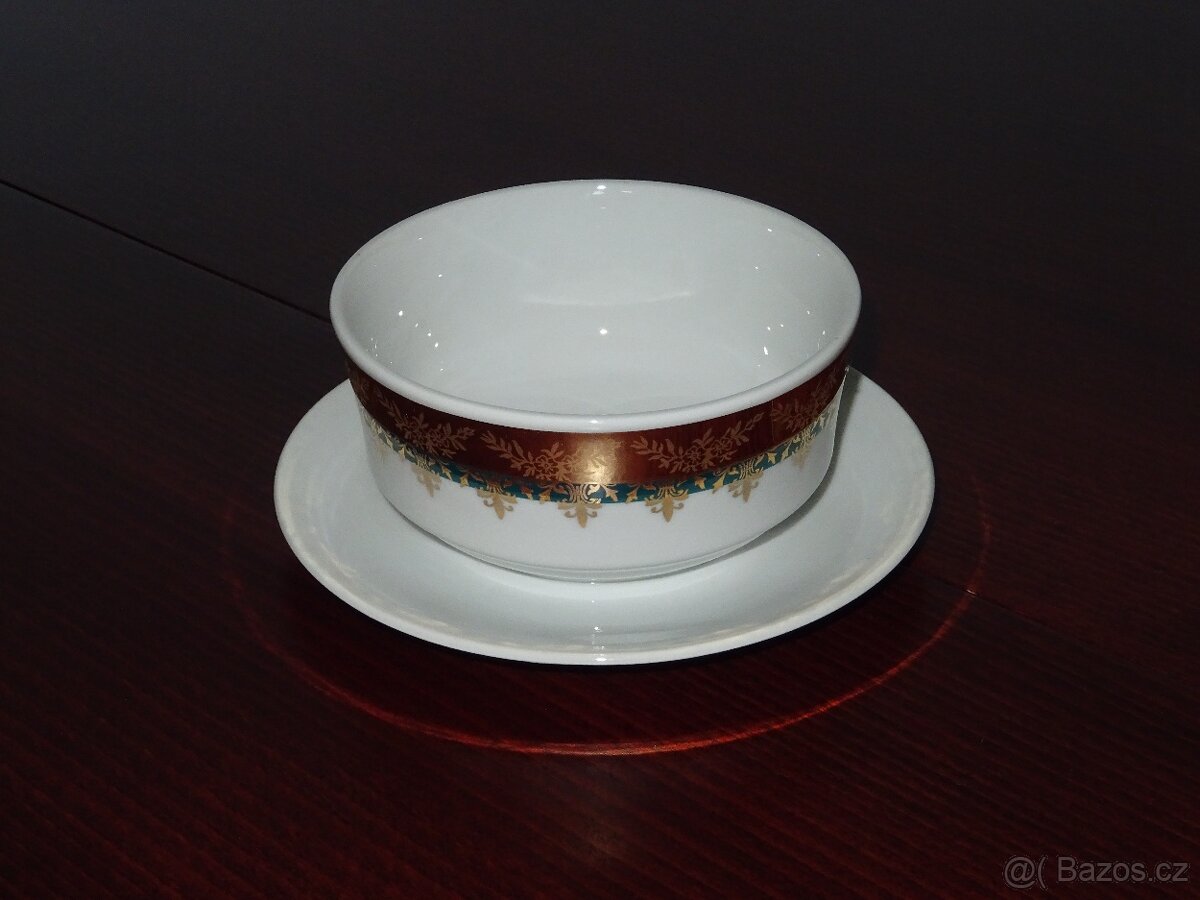 Souprava zlaceného karlovarského porcelánu - 5