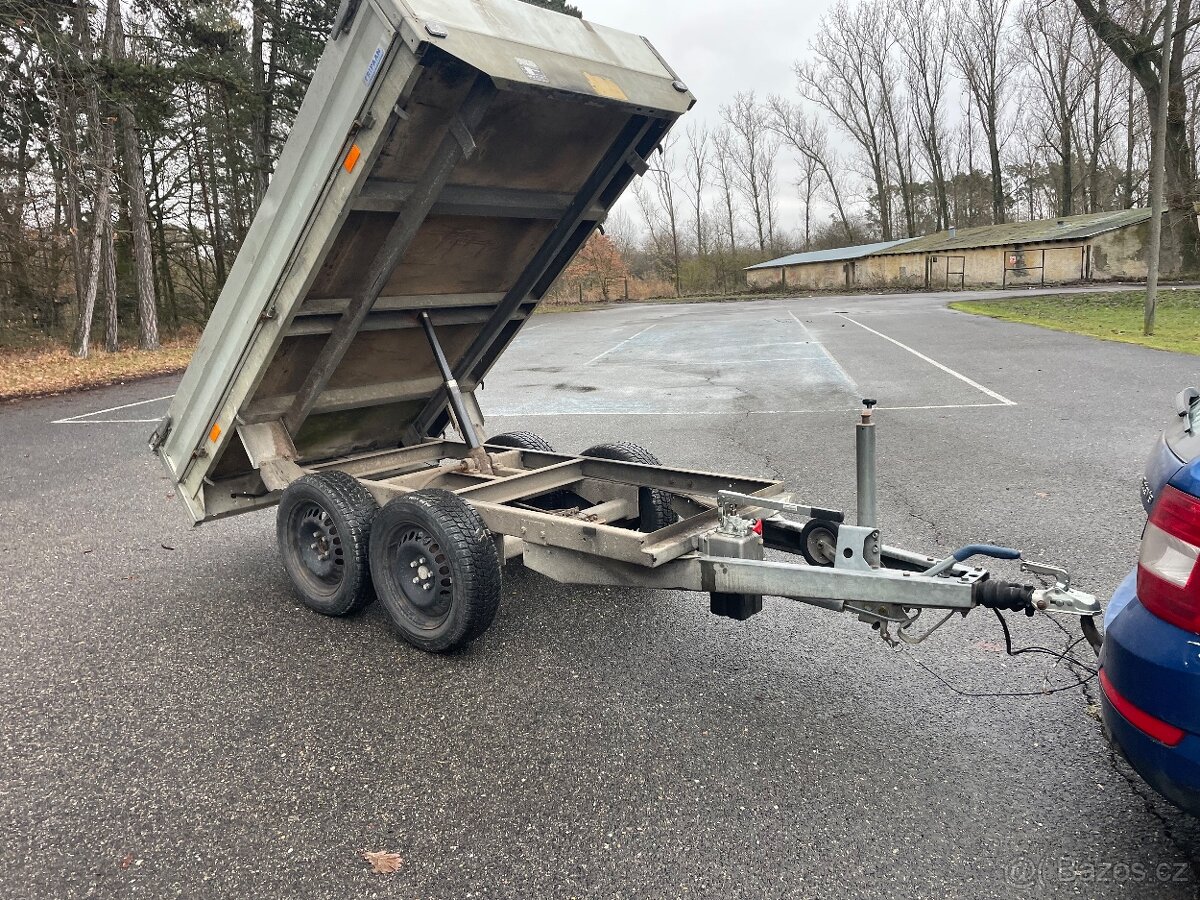 Bržděný sklopný přívěs Saris 2000 kg, 150x270 cm, nová stk - 5