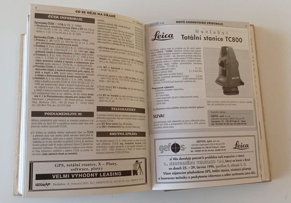 Vyvázané časopisy ZEMĚMĚŘIČ (1994 - 1996 ) - 5