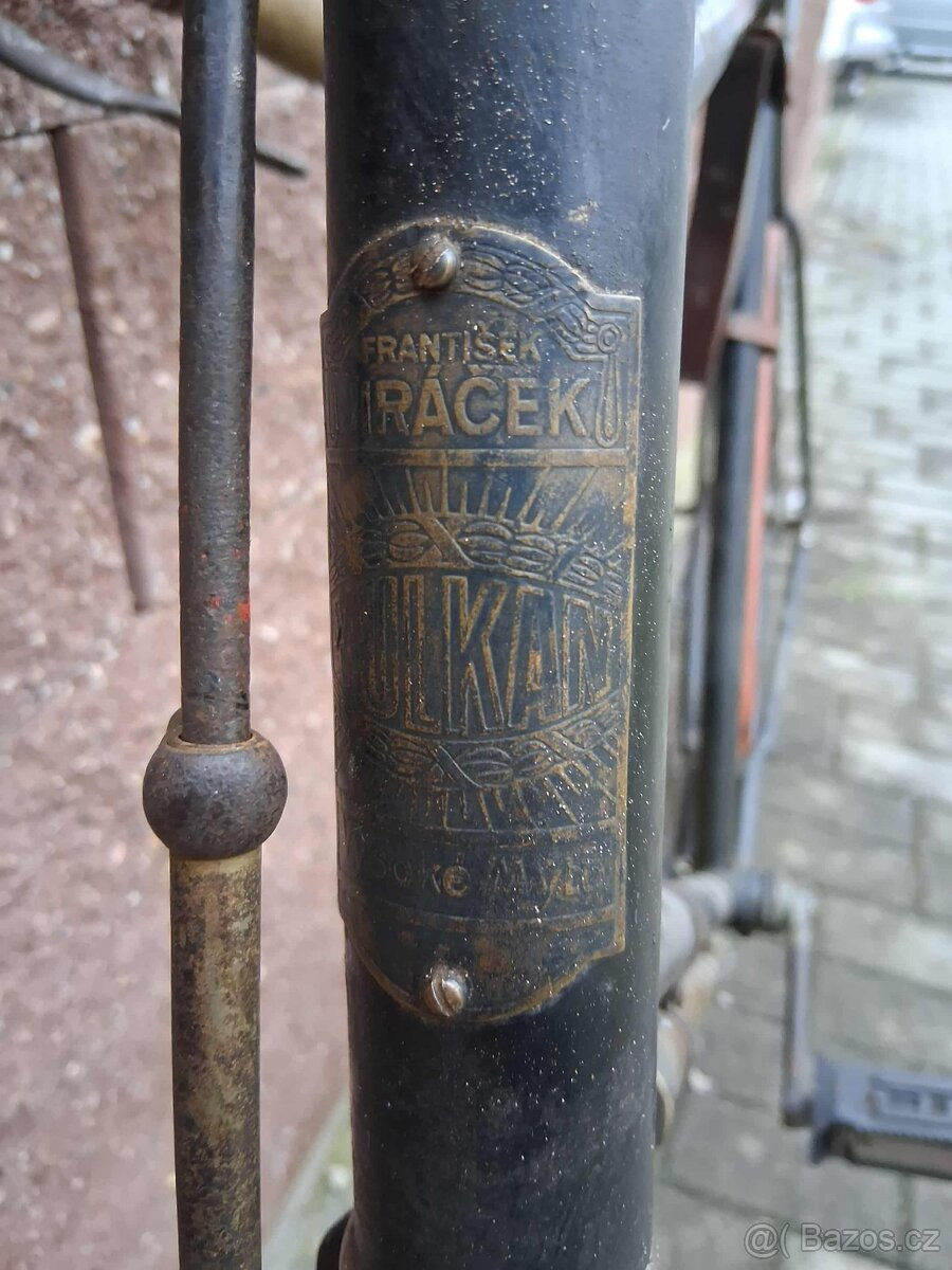 Historické bezmufnové kolo velký tác - 5