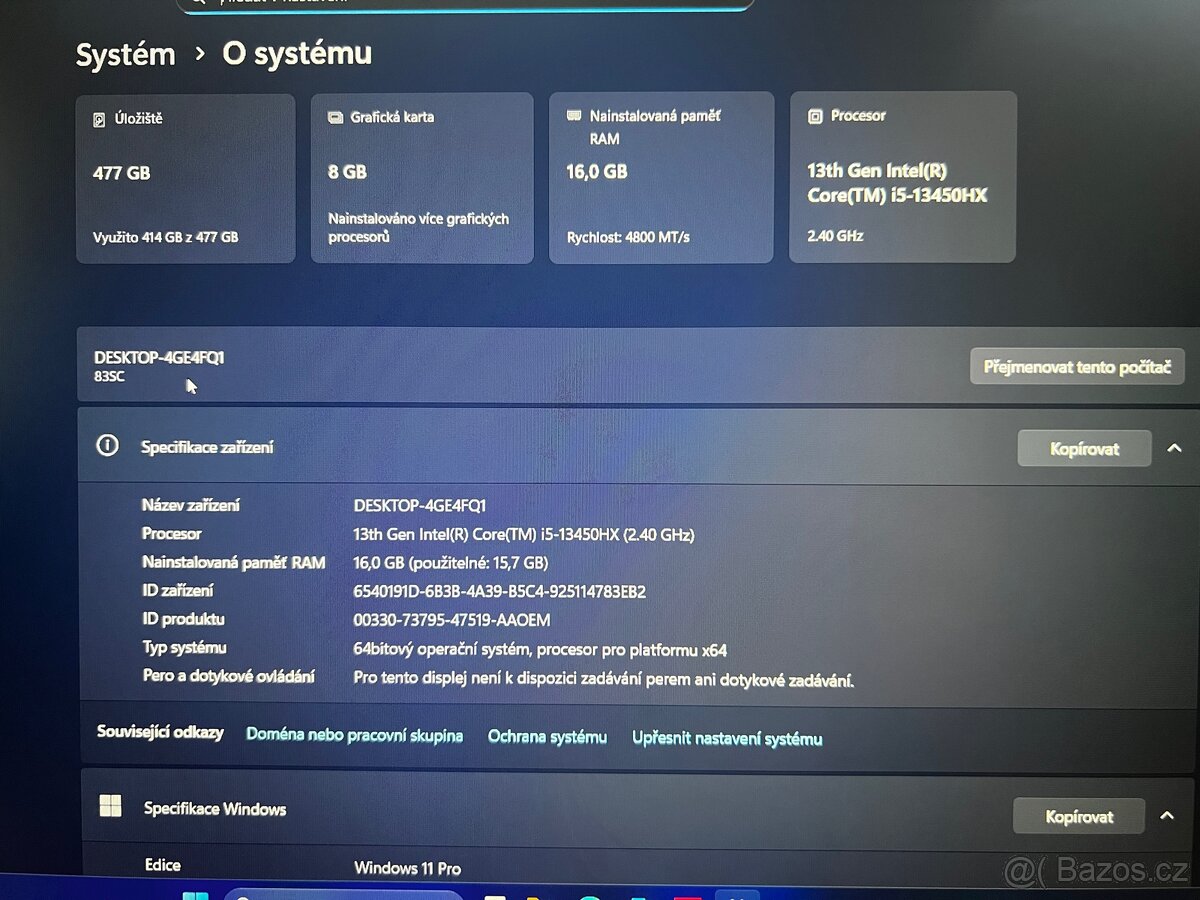 Prodám herní notebook Lenovo LOQ - 5