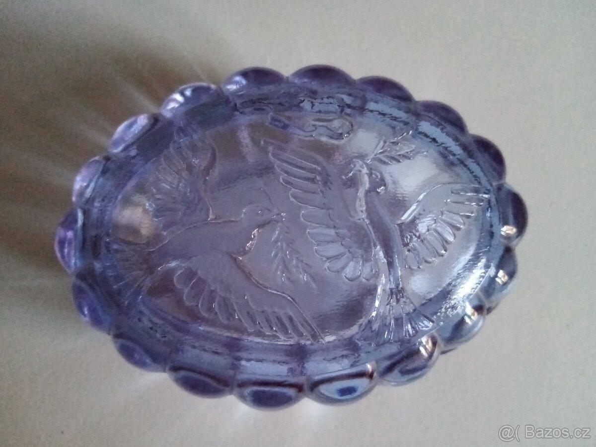 Retro skleněná dóza - 5