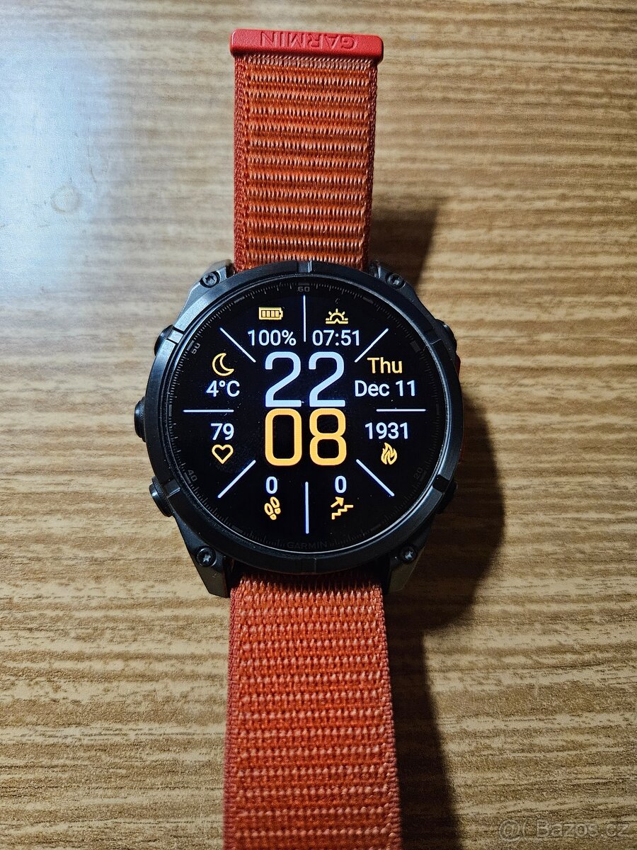 Garmin fenix 8 47 mm AMOLED - Slate Gray / Black Silicone Ba - 5