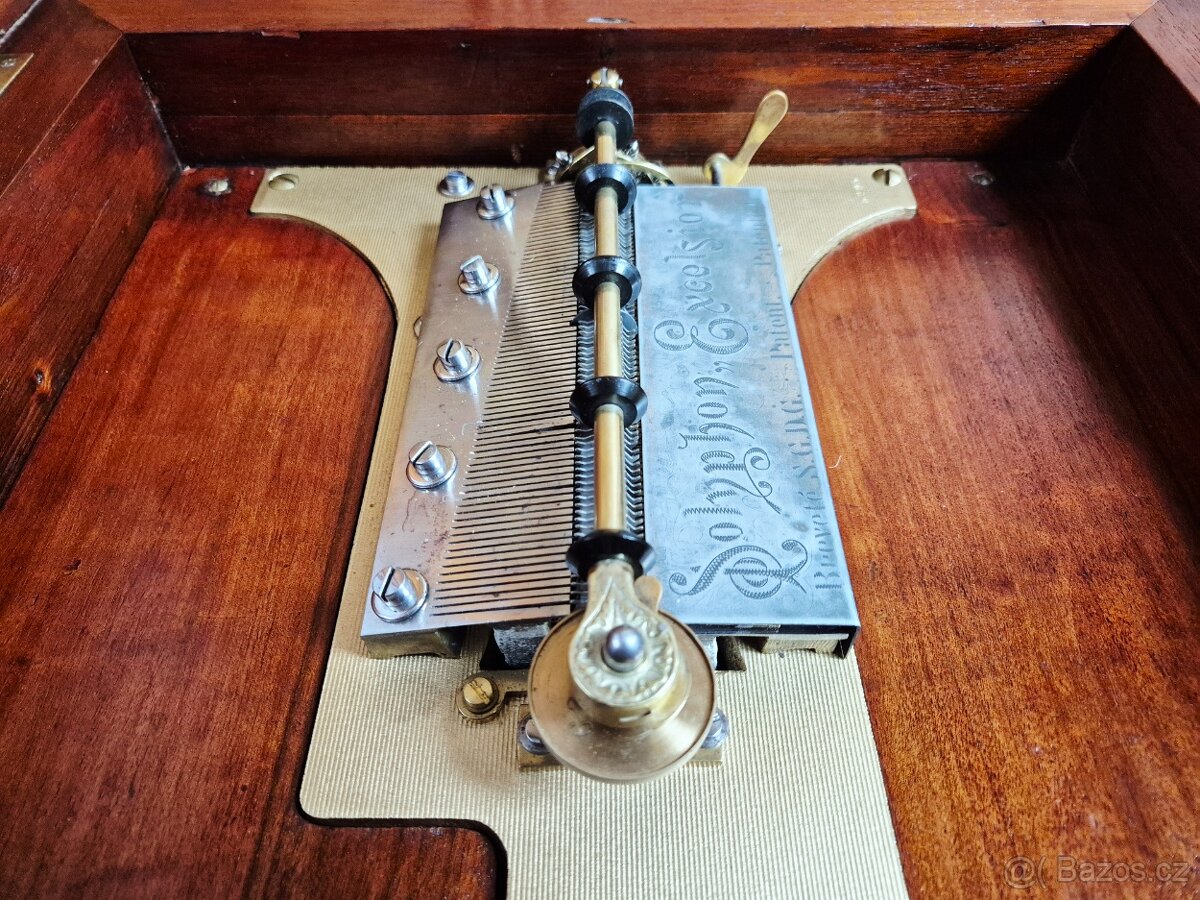 Velký starožitný Polyphon Solyphon Excelsior, 1895 - 5