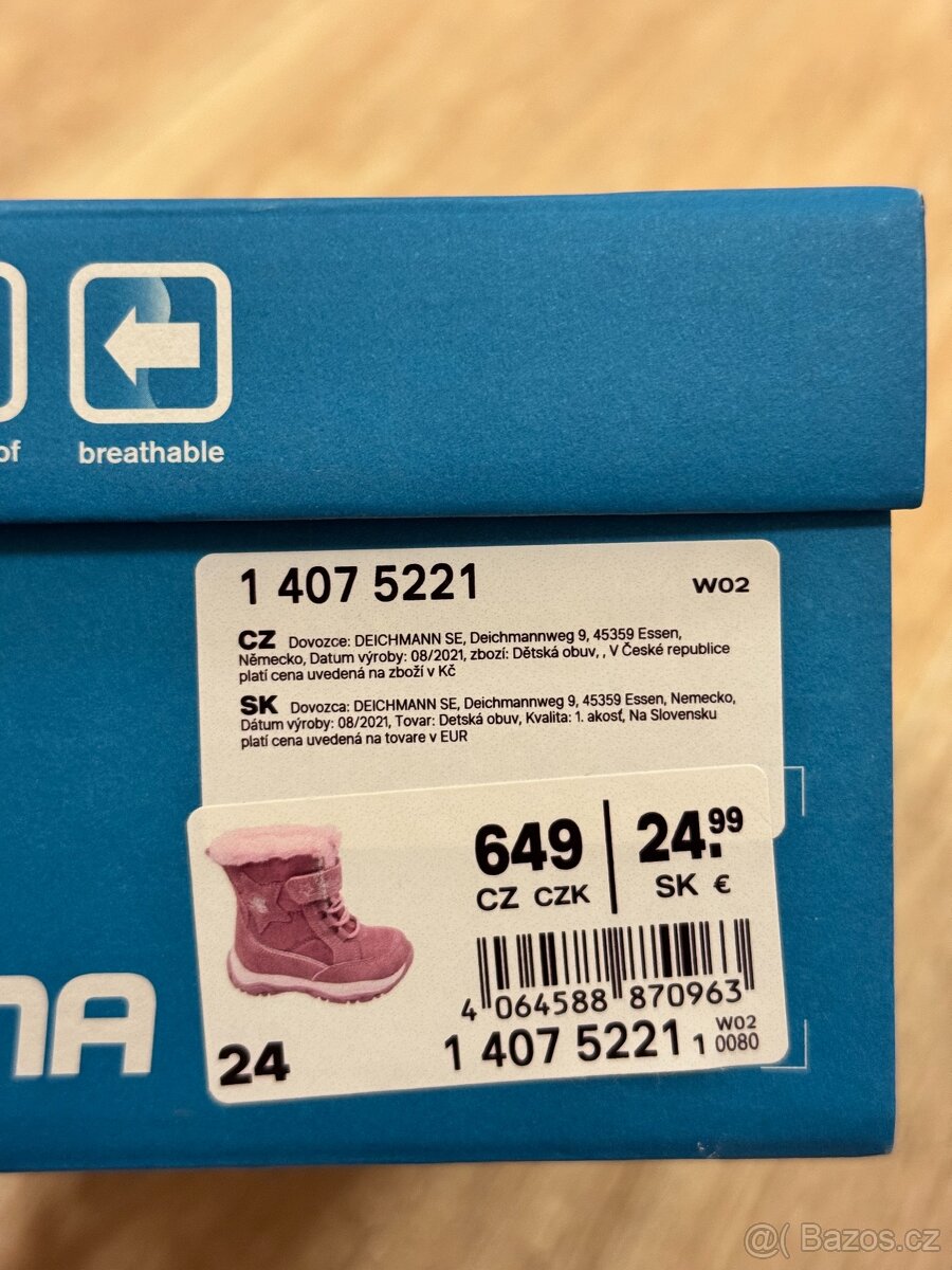 Dětské zimní boty vel. 24 - 5