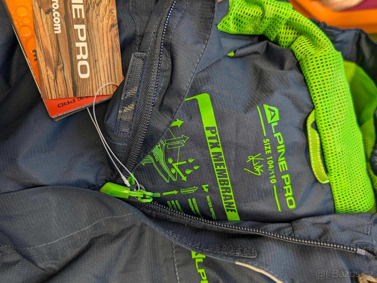 Dětská podzimní membránová bunda ALPINE PRO - NOVÁ - 5