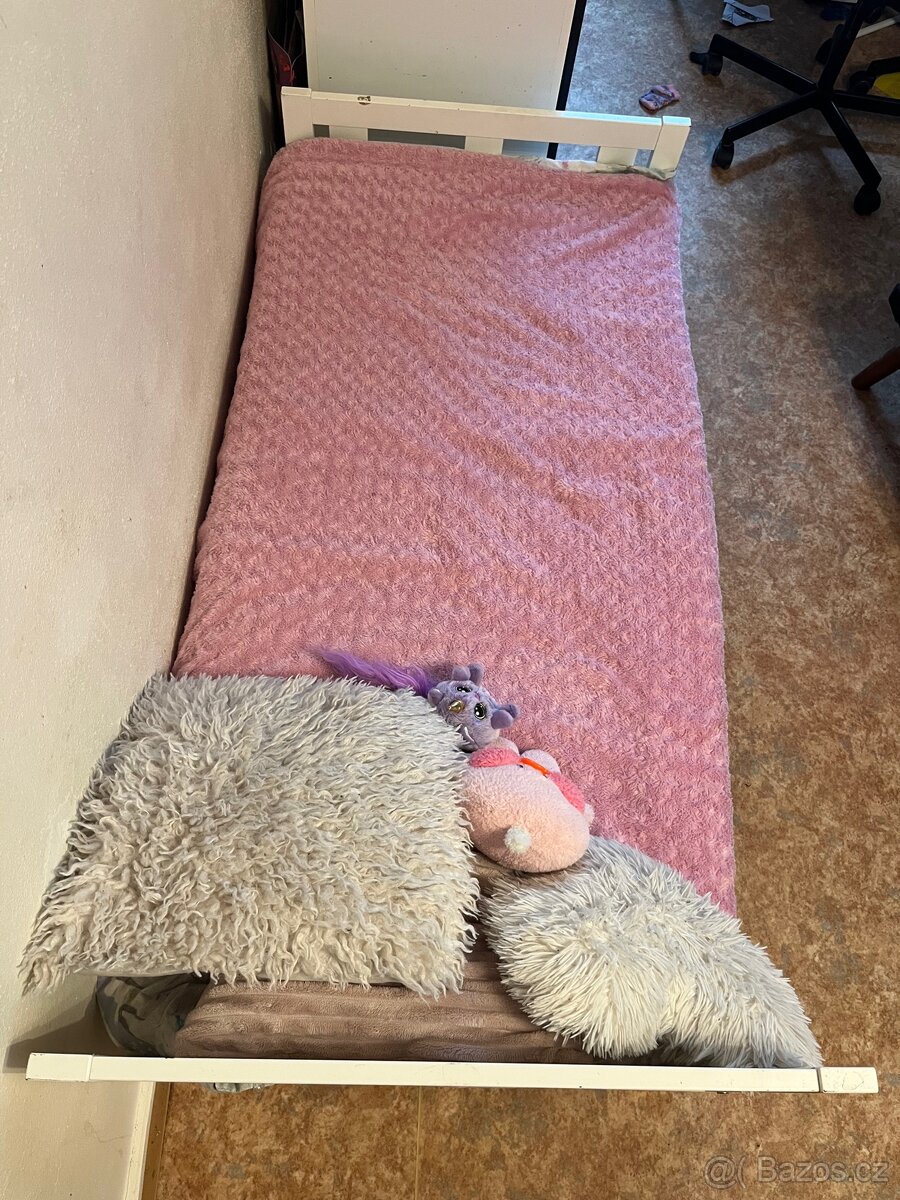 Dětská postel bílá a červená - 5