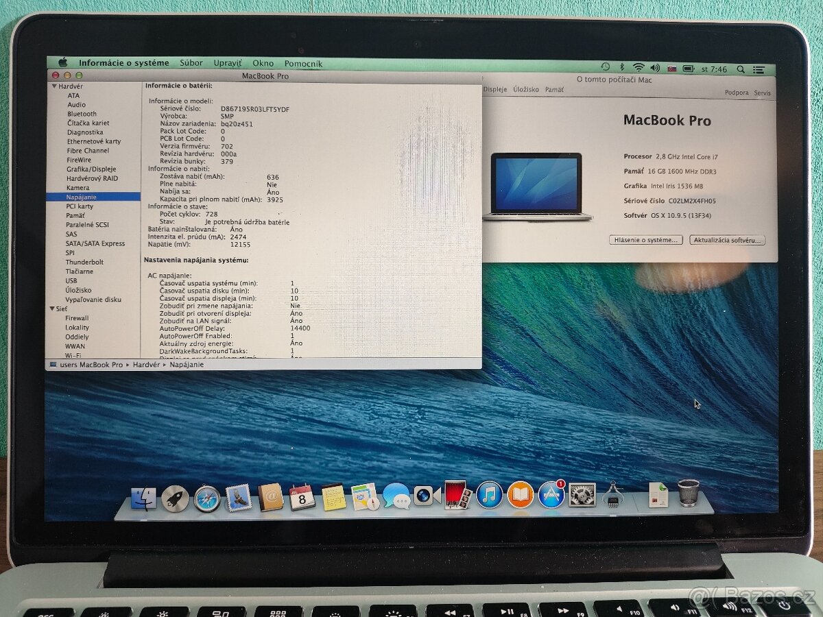MacBook Pro 13" A1502 | Core i7 • 16 GB RAM • 1 TB SSD • Re - 5