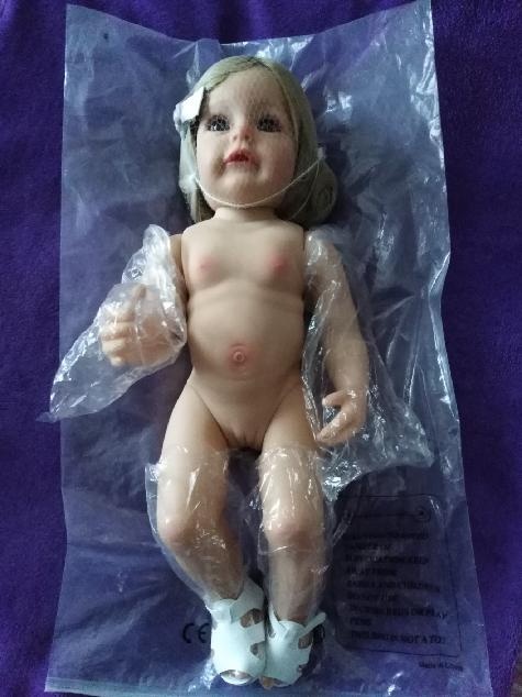 panenka celovinyl v modrých šatičkách, s botami - 5