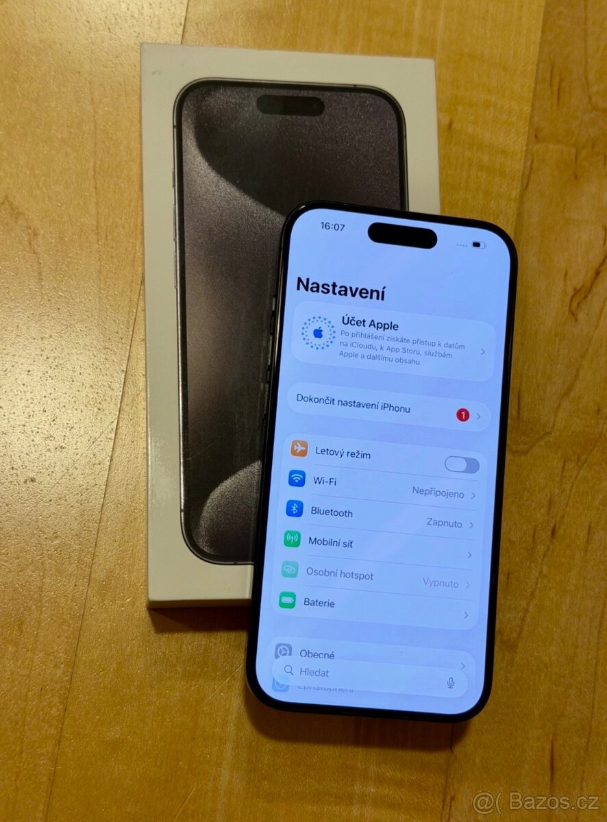 iPhone 15 Pro Black Titanium BATERIE 100% TOP - 5