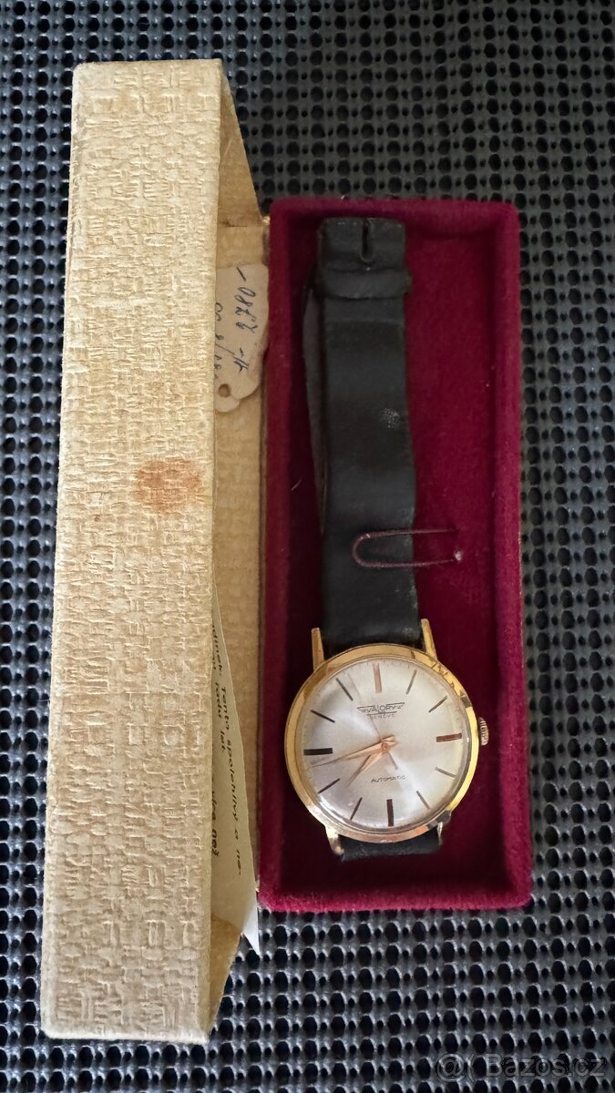 Zlaté náramkové hodinky Valory Geneve Automatic - 5