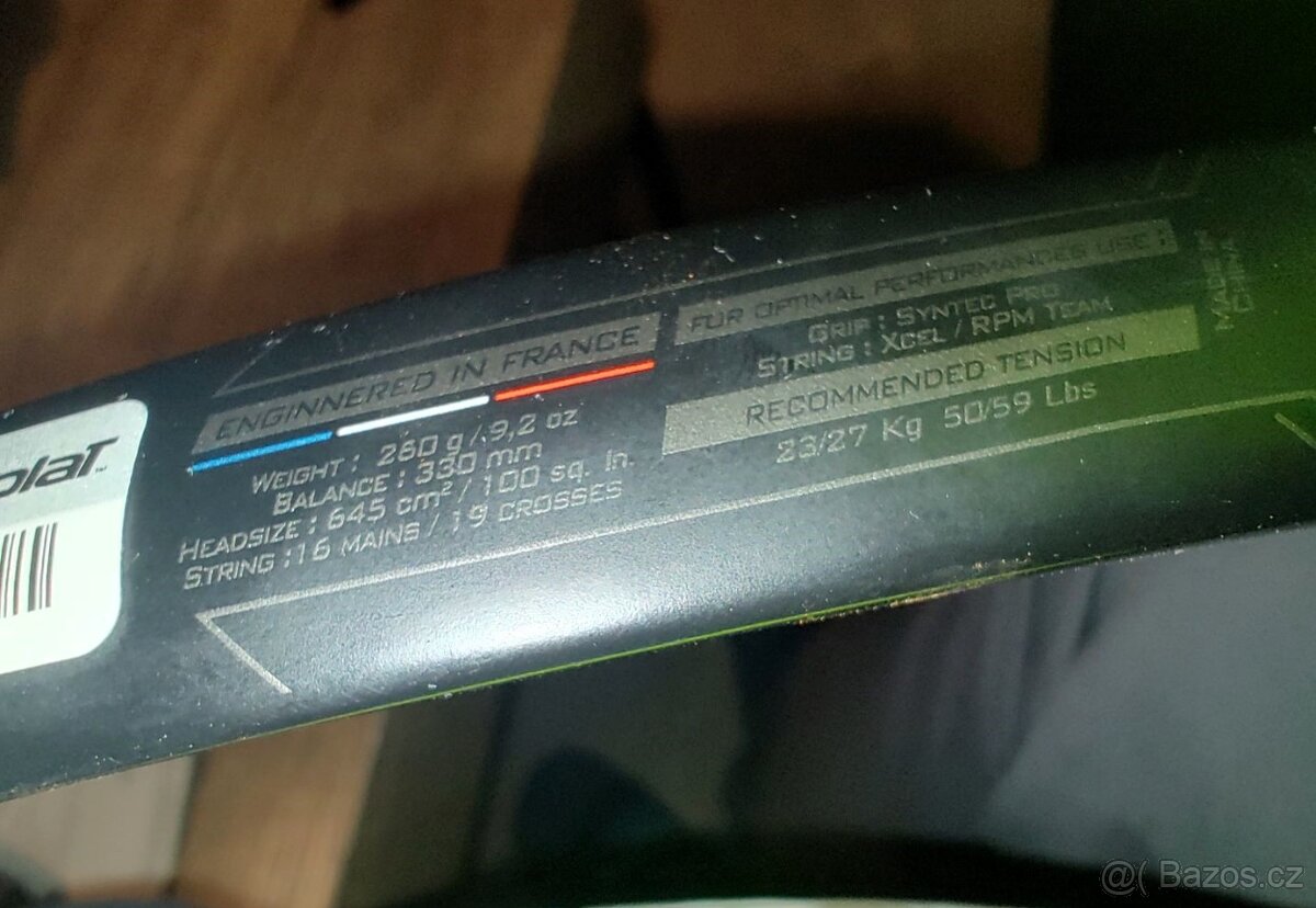 Tenisová raketa - Babolat Pure Aero Super Lite 260g - 2 kusy - 5