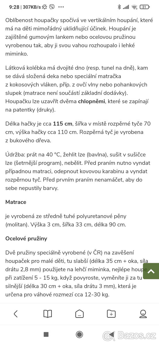 Závěsná Hacka Tiki Měchulka - dvojitá - 5