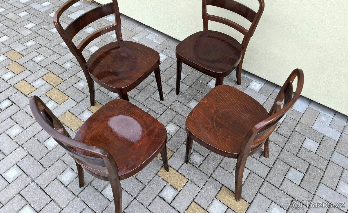 Celodřevěné židle TON 4ks - 5