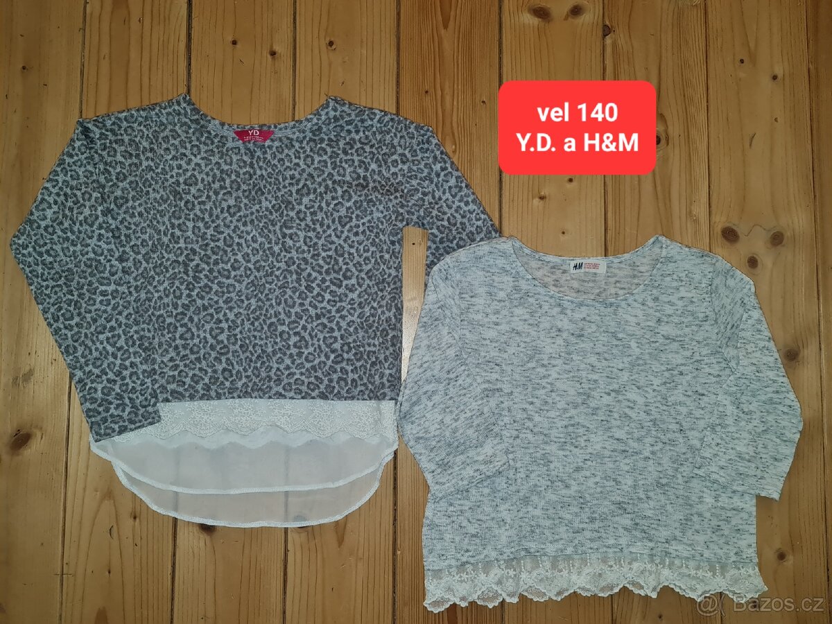 vel 140-146 - mikiny,bunda, šaty, trička.... - 5