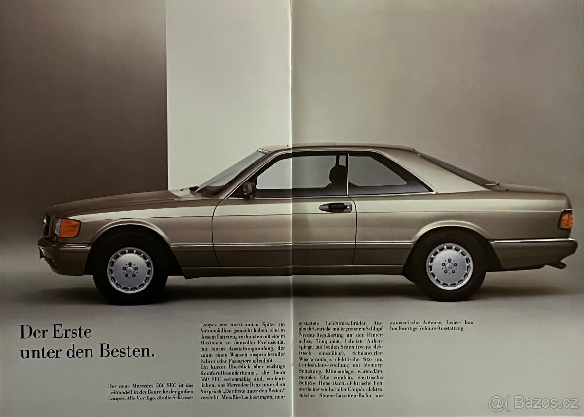 Mercedes coupe SEC W126 prospekty - 5