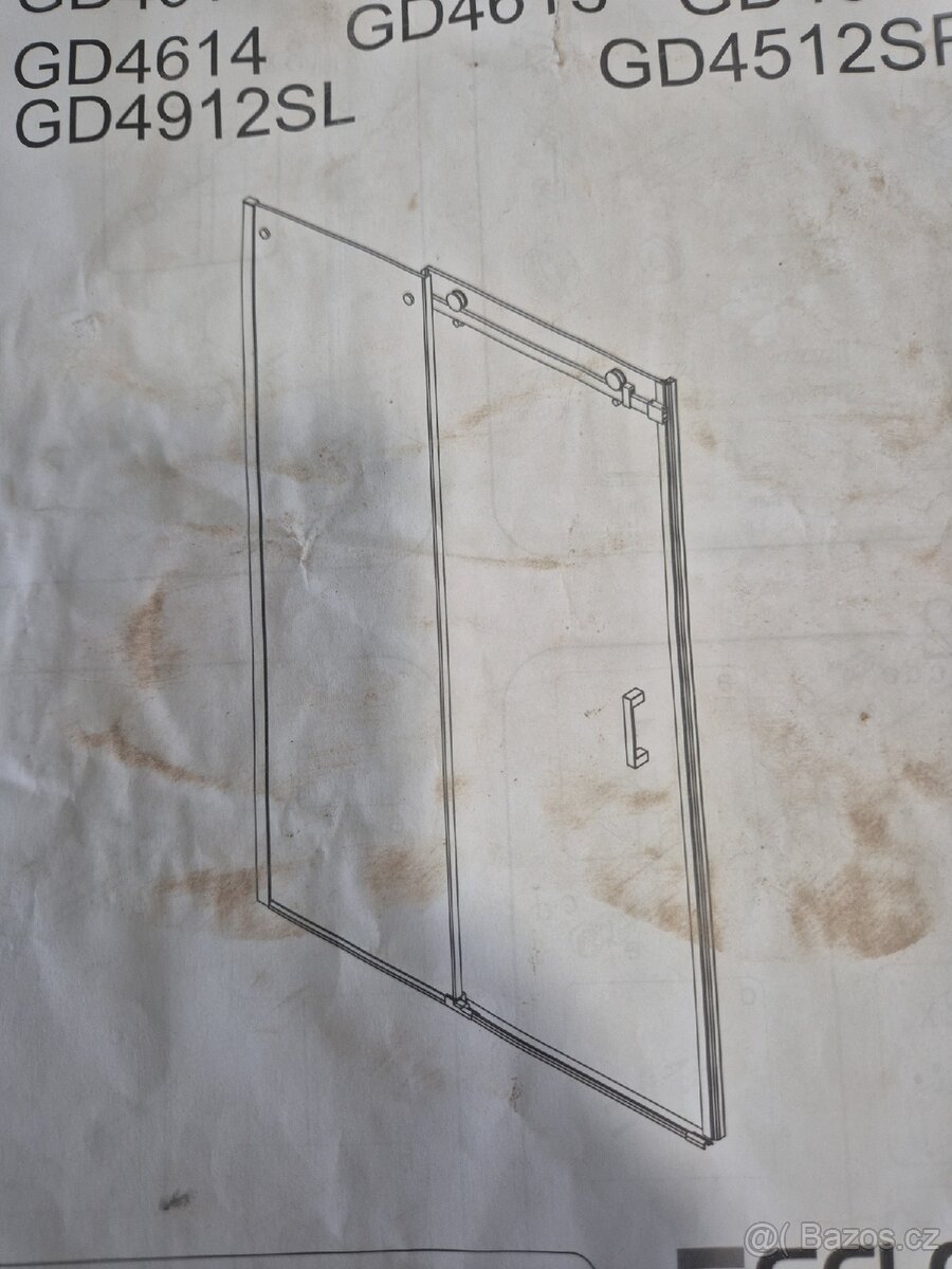 Sprchové dveře do niky 125cm - 5