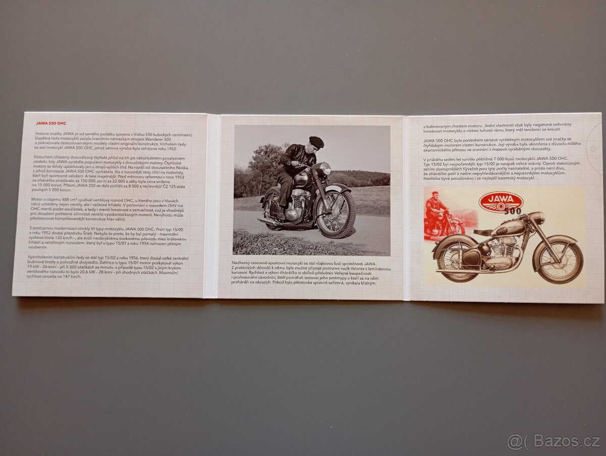 Stříbrná mince Na kolech - Motocykl JAWA 500 OHC proof - 5