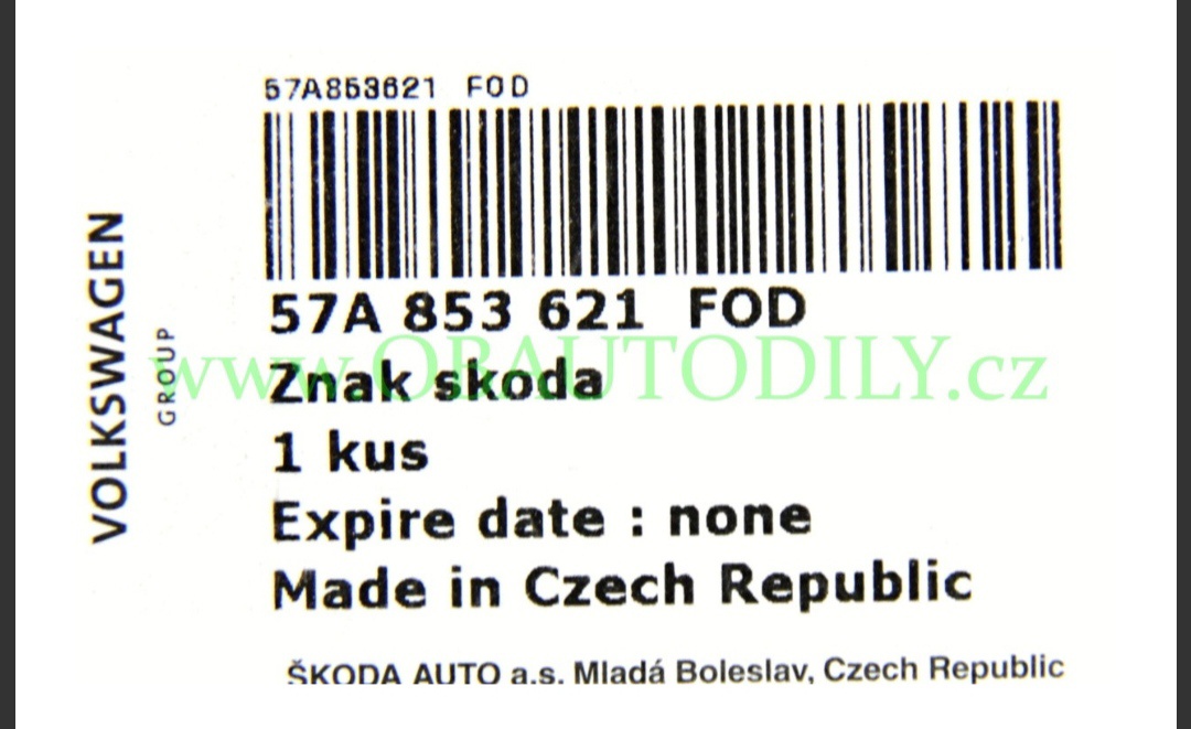 Přední znak Škoda - 5