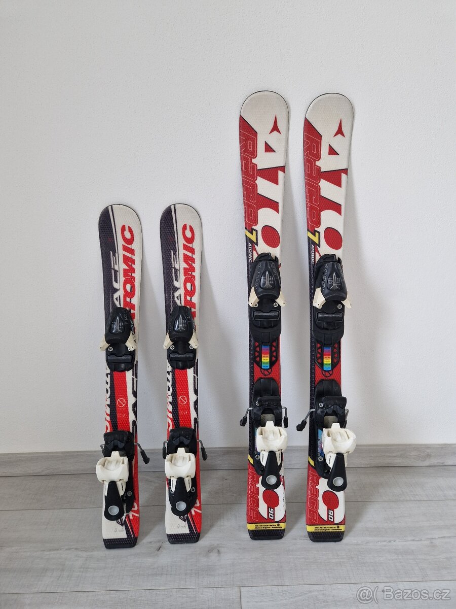 Lyže Atomic s vázáním, délka 90 a 70cm - 5