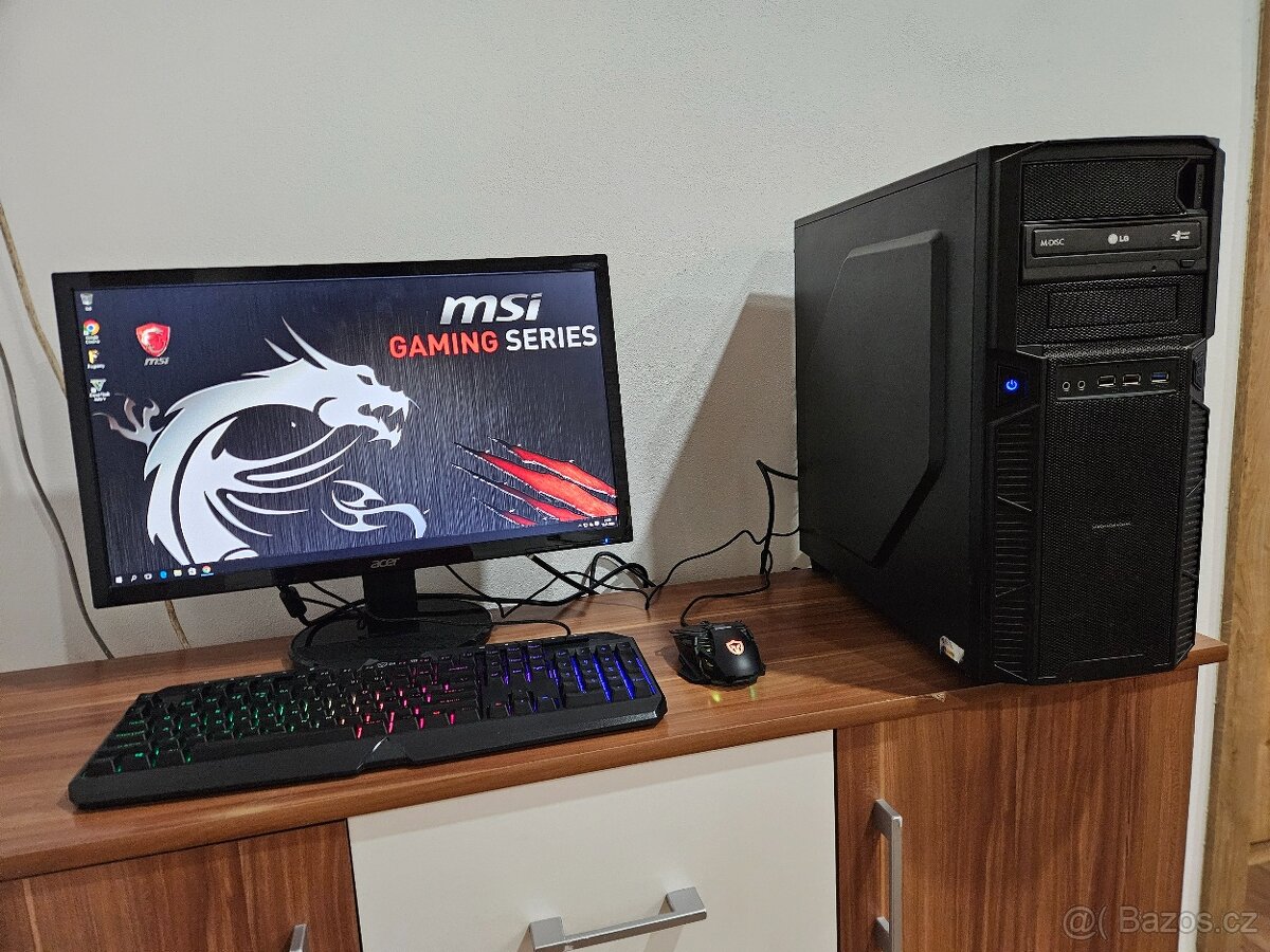 Herní pc sestava plus lcd 22" full hd GTA5 - 5