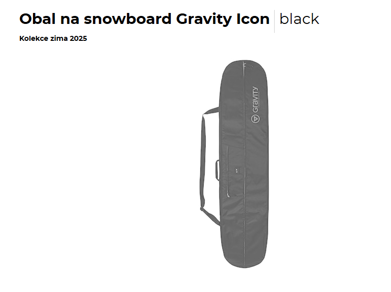 Snowboardový komplet zn. Gravity - 5