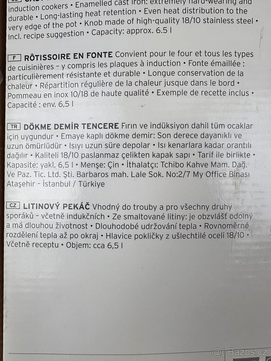 🔥 Prodejní litinová pánev vhodný do trouby TCHIBO - 5