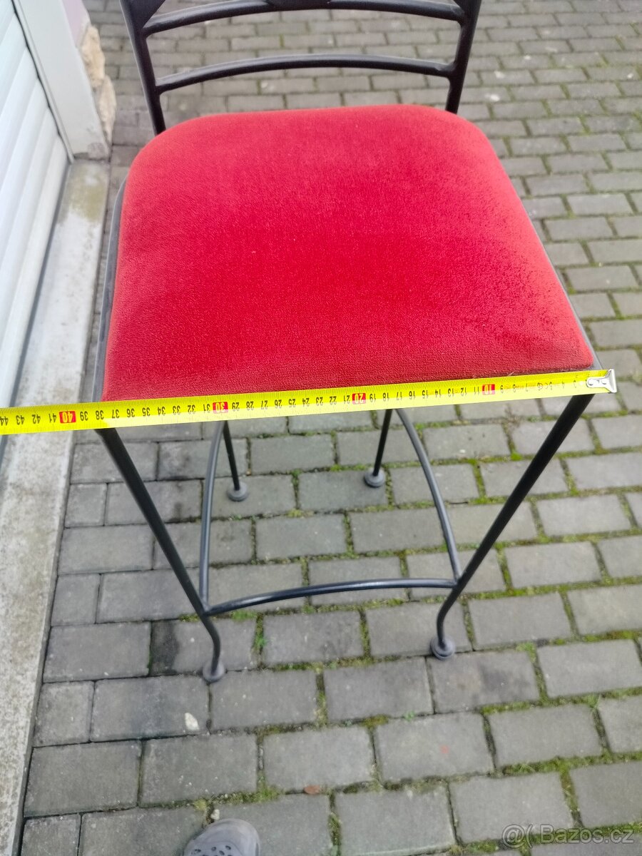 Kovaná barová židle 2 kusy - 5