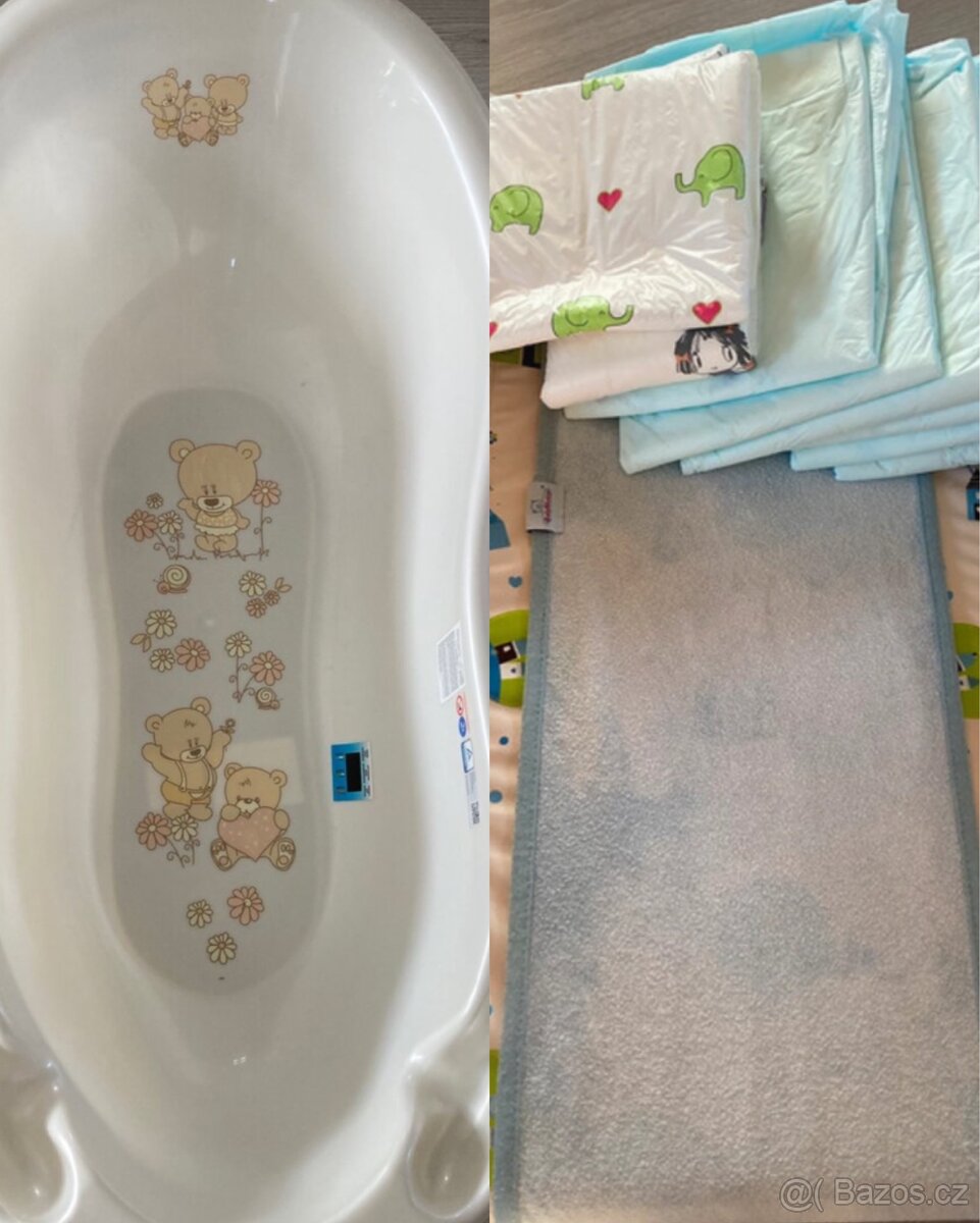 Vanička s ukazatelem teploty + přebalovací podložka - 5