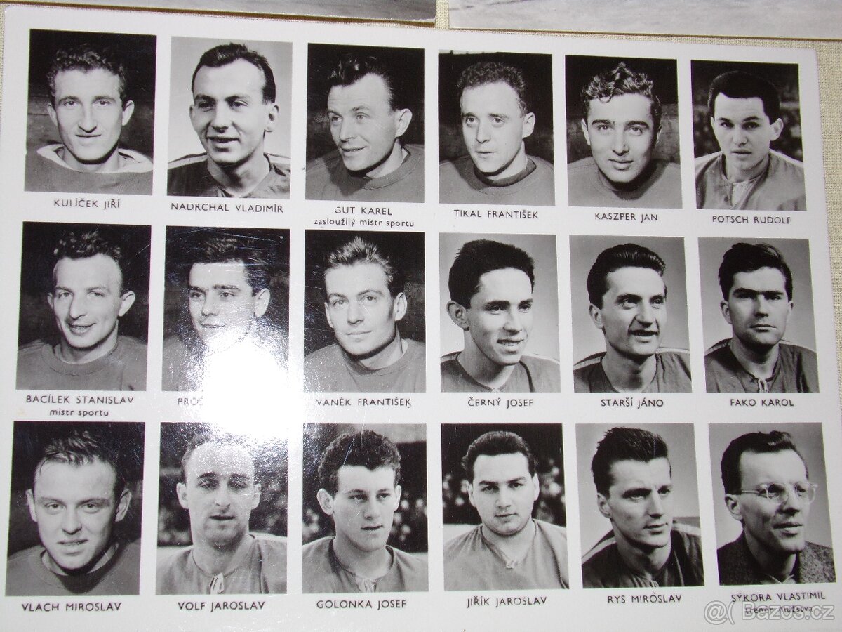 SBÍRKOVÉ POHLEDNICE HOKEJOVÝCH REPRE 1959 - 5