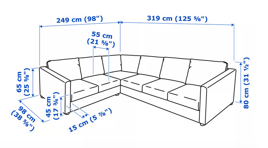Pohovka VIMLE (5ti místná) - 5