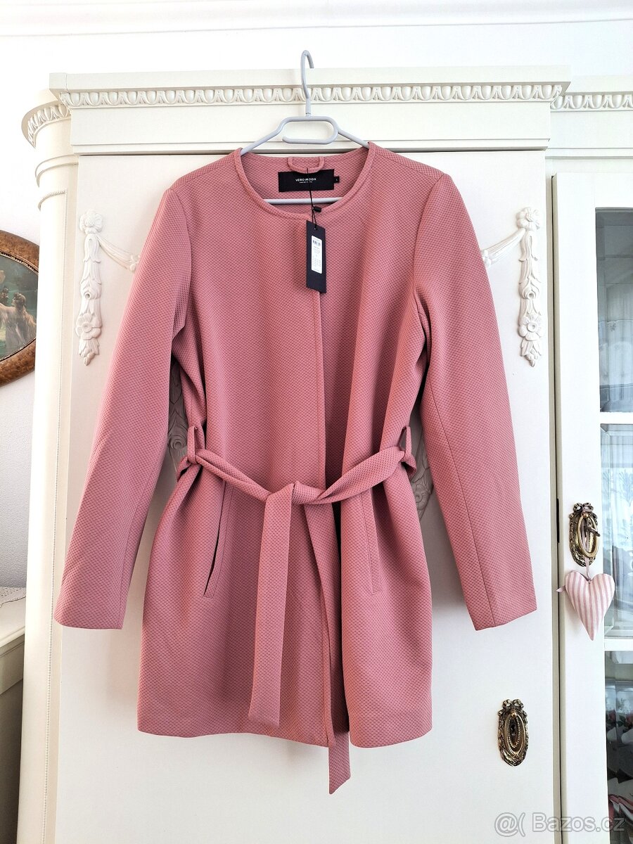PC 1500 Kč Nový starorůžový kabátek Vero Moda L na druky - 5
