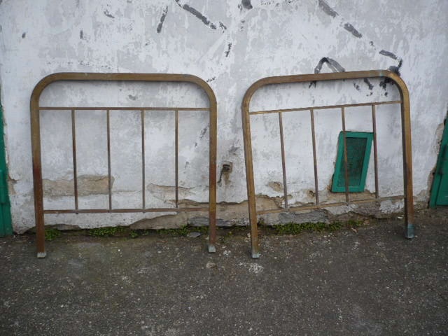 2 páry mosazných starožitných postelí - 5